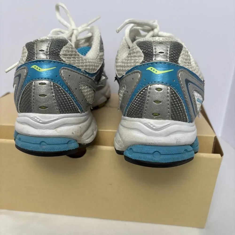 Saucony Ignition 2 Womens 7.5 Running Shoes Blue Silver Athletic Sneaker‎